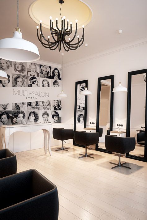 Projekt wnętrz salonu fryzjerskiego w Bytomiu