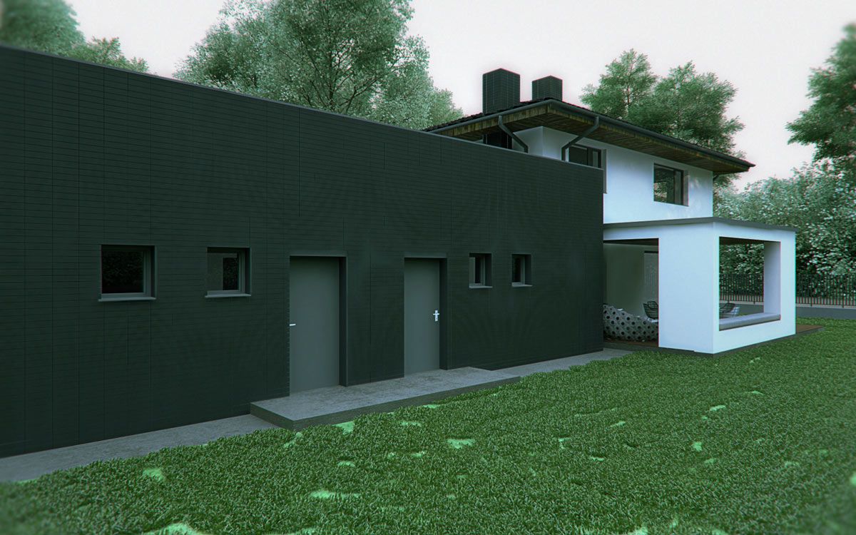 Projekt elewacji domu w Chorzowie EDC180 img7
